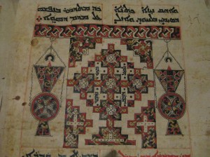 Cross with lamps; text: 'in you we crush our enemies'  ©MvdB